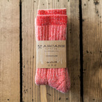 Alpaca Wool Socks // Woodpecker Red