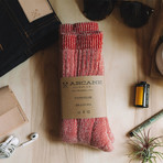 Alpaca Wool Socks // Woodpecker Red