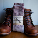 Alpaca Wool Socks // Wine