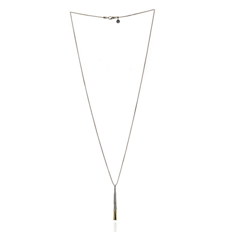 John Hardy Bamboo Sterling Silver + 18k Yellow Gold Necklace // Store Display