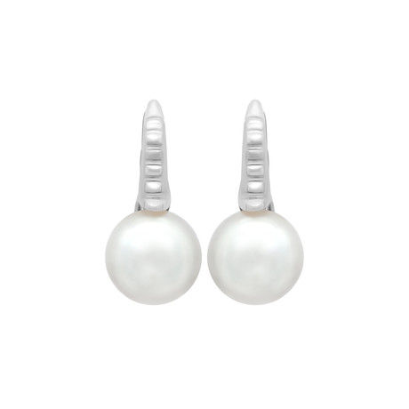 Assael 18k White Gold South Sea Pearl Earrings I // Store Display