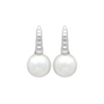 Assael 18k White Gold South Sea Pearl Earrings I // Store Display