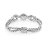 John Hardy Sterling Silver Diamond Bracelet // Store Display