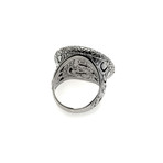 John Hardy Sterling Silver Diamond Legends Ring // Ring Size: 7 // Store Display