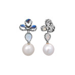 Assael 18k White Gold South Sea Pearl Earrings II // Store Display