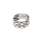 Piero Milano 18k White Gold Diamond Ring // Ring Size: 9 // Store Display