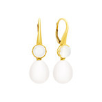 Assael 18k Yellow Gold South Sea Pearl Earrings // Store Display