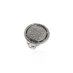 John Hardy Sterling Silver Diamond Legends Ring // Ring Size: 7 // Store Display