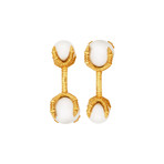 Assael 18k Yellow Gold Pearl Cufflinks II // Store Display