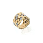 Piero Milano 18k Yellow Gold Diamond Ring // Ring Size: 9 // Store Display