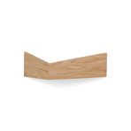 Set of 3 Pelican Shelves // Small Oak + Medium White + Large Oak