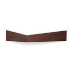 Set of 3 Pelican Shelves // Small Walnut + Medium Black + Large Walnut