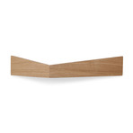 Set of 3 Pelican Shelves // Small Oak + Medium White + Large Oak