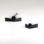 Set of 2 Pelican Shelves // Small + Medium (Black)