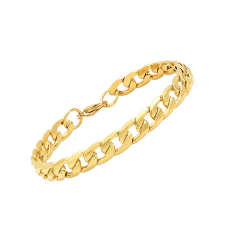 Chain + Crystal Bracelet // Gold