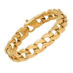 Stainless Steel Link Bracelet // Gold