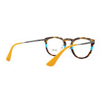 Prada // Women's PR02VV Optical Frames // Striped Brown + Blue