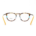 Prada // Women's PR02VV Optical Frames // Striped Brown + Blue