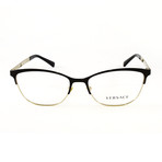 Versace // Women's VE1251 Optical Frames // Black + Gold