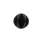 Roberto De Meglio 18k White Gold + Black Ceramic Black Diamond Ring // Ring Size: 6.5 // Pre-Owned