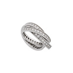 Cartier 18k White Gold Trinity Diamond Ring // Ring Size: 5.25 // Pre-Owned