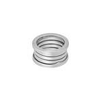 Bulgari 18k White Gold B.Zero1 4 Band Ring // Ring Size: 5.25 // Pre-Owned