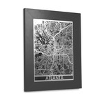 Stainless Steel Map // Atlanta