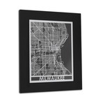 Stainless Steel Map // Milwaukee