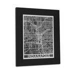 Stainless Steel Map // Indianapolis