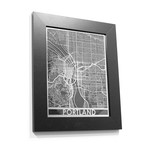 Stainless Steel Map // Portland