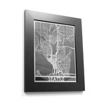 Stainless Steel Map // Seattle