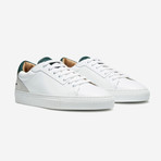 Lione Sneakers // White + Dark Green (Euro: 40)