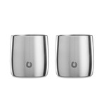 Insulated Stainless Steel Rocks Glass // Set of 2 // Steel