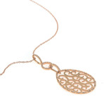 Piero Milano 18k Rose Gold Diamond Necklace // Store Display