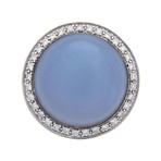 Mimi Milano 18k Yellow Gold Diamond + Chalcedony Ring // Ring Size: 6.75 // Store Display