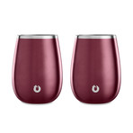 Insulated Stainless Steel Wine Glass // 13 oz // Set of 2 (Olive Gray)