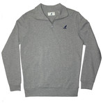 1/4 Zip Fleece Pullover // Ash Gray (XL)