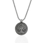 Yggdrasil Tree Of Life Necklace // Silver (22")