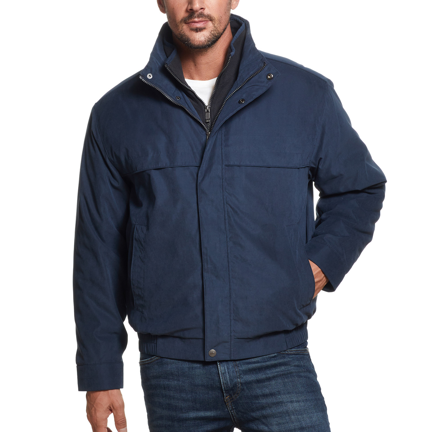Microfiber Bomber Jacket // Blue Mountain (S) - The Very Warm - Touch ...