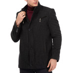 Atlantic Coat // Dotted Anthracite (Small)