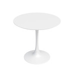 Kurv 31.5" White Cafe Table