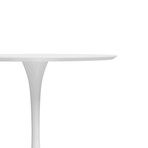 Kurv 31.5" White Cafe Table