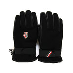Moncler // Men's Logo Ski Gloves // Black (S)