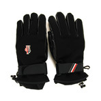 Moncler // Men's Logo Gloves // Black (L)