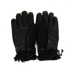 Moncler // Men's Logo Ski Gloves // Black (S)