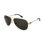Men's SF167-756 Aviator Sunglasses // Gold + Black