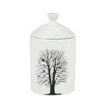 Winter Forest Tree Candle // White
