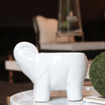 Elephant Candle // White