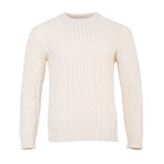 Merino Aran Sweater // Natural (Small)
