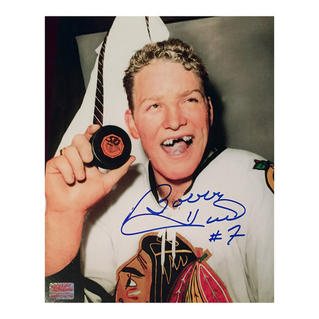 Autographed Bobby Hull 50th Goal 8x10 Photo // Chicago Blackhawks